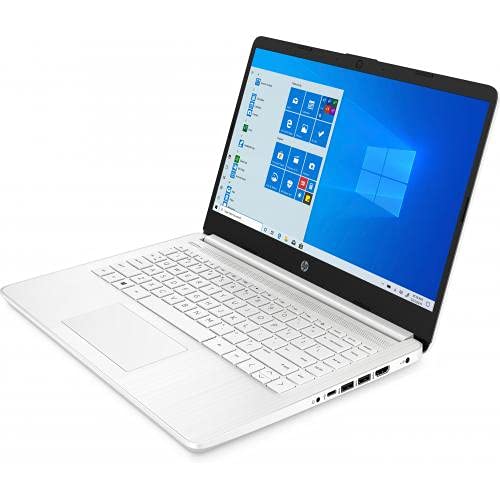 HP 14 Laptop, Intel Celeron N4020, 4 GB RAM, 64 GB Storage, 14-inch Micro-edge HD Display, Windows 11 Home, Thin & Portable, 4K Graphics, One Year of Microsoft 365 (14-dq0040nr, Snowflake White)