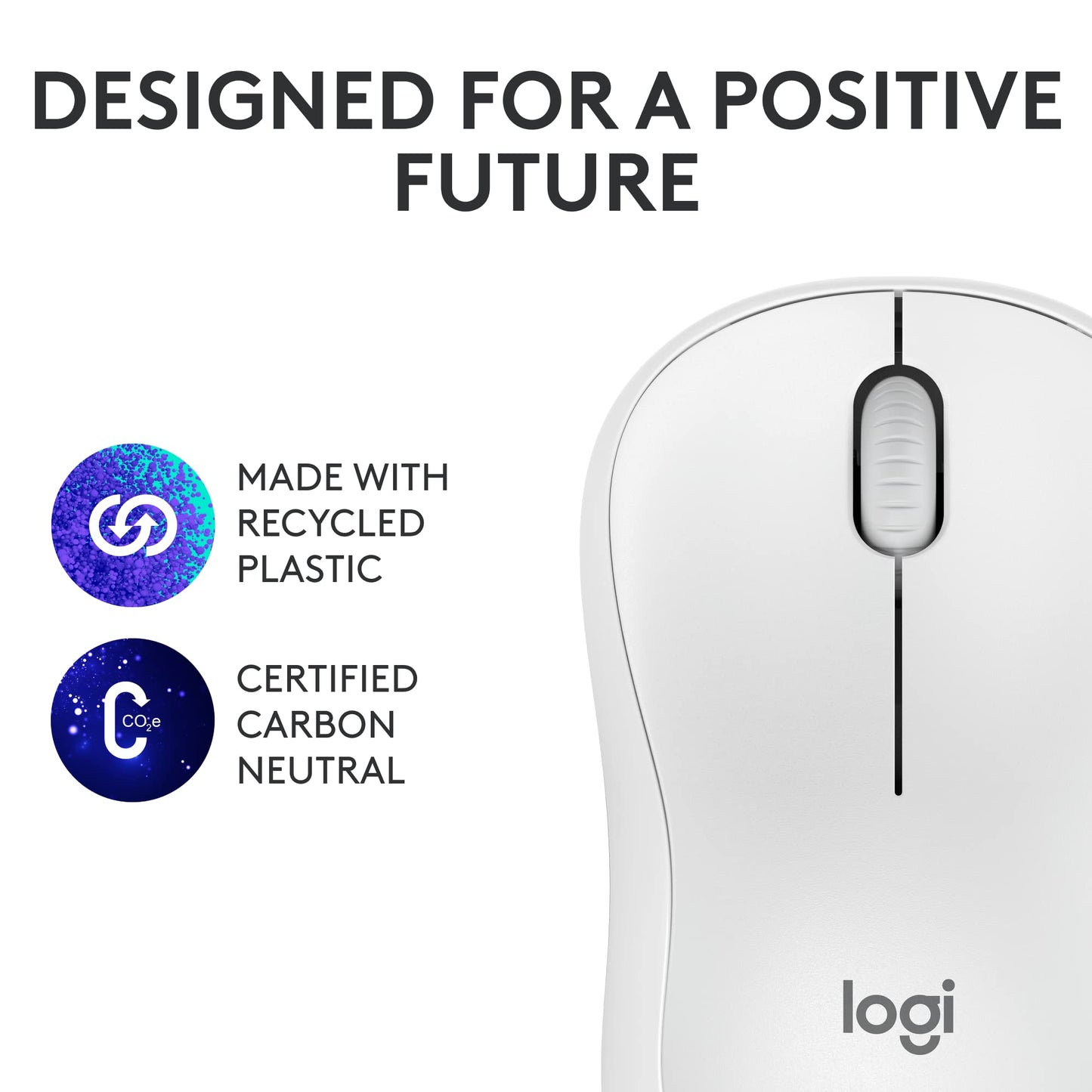 Logitech M185 Wireless Mouse, 2.4GHz with USB Mini Receiver, 12-Month Battery Life, 1000 DPI Optical Tracking, Ambidextrous PC/Mac/Laptop - Swift Gray