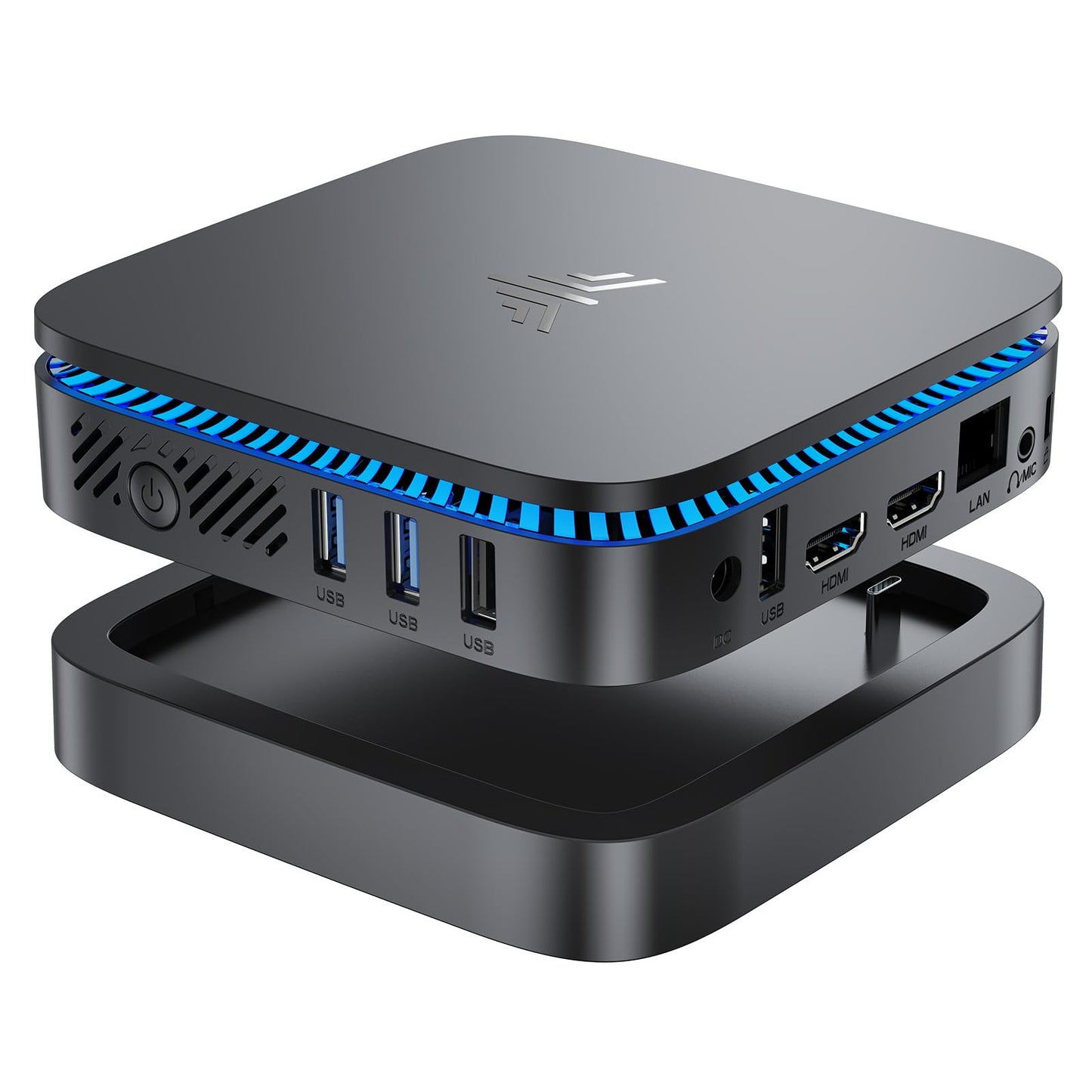 KAMRUI AK1 Plus Mini PC with Windows 11, 12th Gen N95 Processor(Up to 3.4GHz), Mini Desktop Computers 8GB DDR4 256GB SSD Support 4K Display, WiFi/BT 4.2 for Business, Office, Home Server