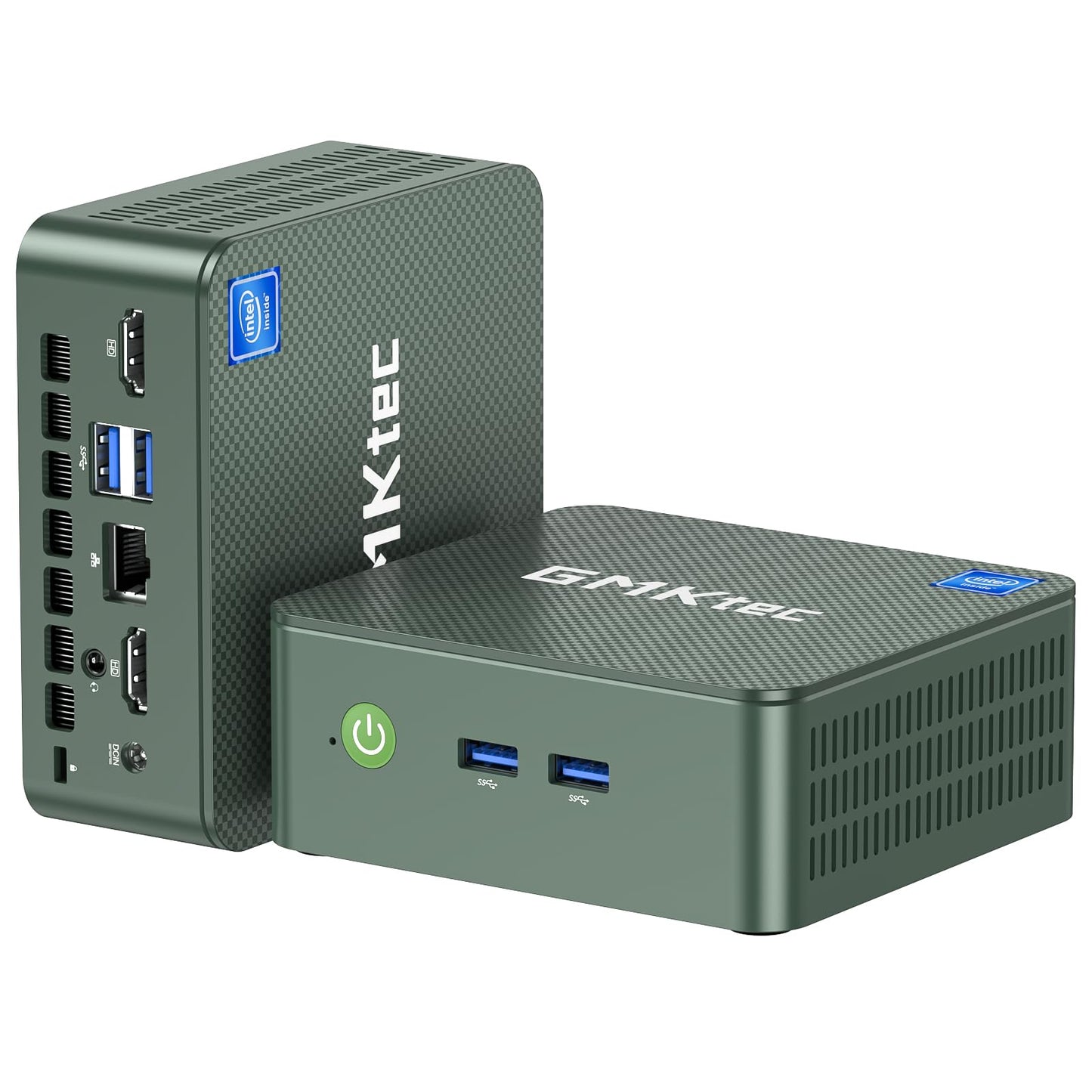 GMKtec Mini PC N100, Preinstalled Windows 11 Pro, G3 Intel Alder Lake N100 (3.4GHz), 8GB DDR4 RAM 256GB PCIe M.2 SSD, Desktop Computer 4K Dual HDMI/USB3.2/WiFi 6/BT5.2/2.5G RJ45 for Office, Business